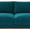 Swoon Denver Velvet 2 Seater Sofa- Kingfisher Blue -Sofa Discount Store 1972601 R Z001A