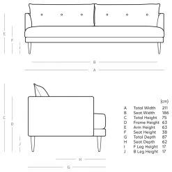 Swoon Kalmar Velvet 3 Seater Sofa- Kingfisher Blue -Sofa Discount Store 1972931 R E001