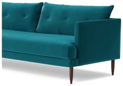 Swoon Kalmar Velvet 3 Seater Sofa- Kingfisher Blue -Sofa Discount Store 1972931 R Z003A