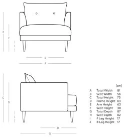 Swoon Kalmar Velvet Armchair - Ink Blue 13 Swoon Kalmar Velvet Armchair - Ink Blue -Sofa Discount Store 1973071 R E001