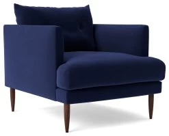 Swoon Kalmar Velvet Armchair - Ink Blue 14 Swoon Kalmar Velvet Armchair - Ink Blue -Sofa Discount Store 1973071 R Z002A
