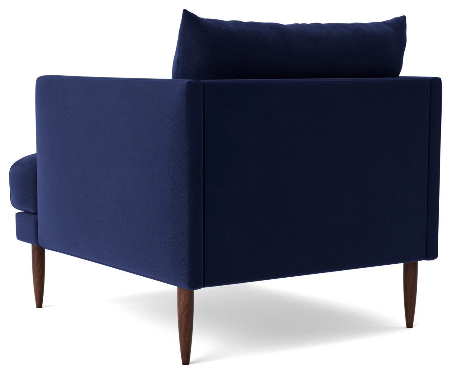 Swoon Kalmar Velvet Armchair - Ink Blue 9 Swoon Kalmar Velvet Armchair - Ink Blue - Image 7
