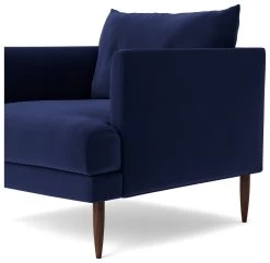Swoon Kalmar Velvet Armchair - Ink Blue 17 Swoon Kalmar Velvet Armchair - Ink Blue -Sofa Discount Store 1973071 R Z005A