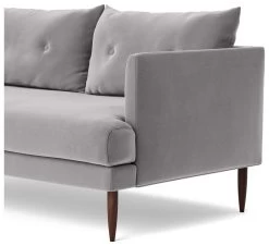 Swoon Kalmar Velvet 2 Seater Sofa - Silver Grey 14 Swoon Kalmar Velvet 2 Seater Sofa - Silver Grey -Sofa Discount Store 1973954 R Z004A