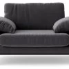 Swoon Tulum Velvet Cuddle Chair - Granite Grey 1 Swoon Tulum Velvet Cuddle Chair - Granite Grey -Sofa Discount Store 1990195 R Z001A