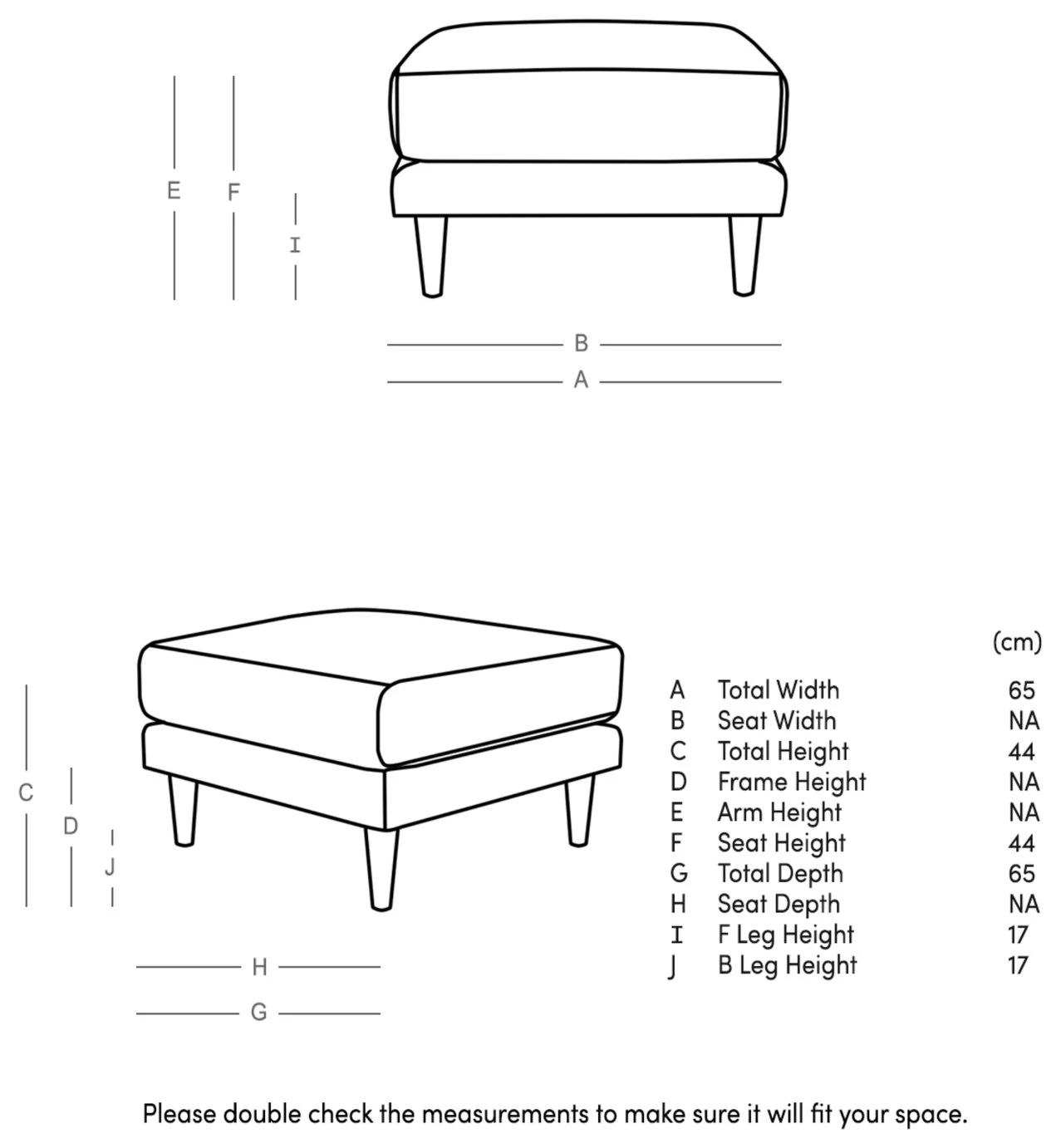 Swoon Turin Velvet Ottoman Footstool - Taupe 6 Swoon Turin Velvet Ottoman Footstool - Taupe - Image 4