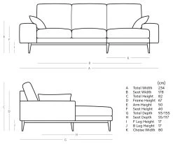 Swoon Tulum Velvet Right Hand Corner Sofa - Fern Green -Sofa Discount Store 1990827 R E001