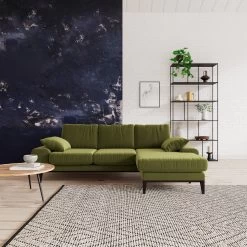 Swoon Tulum Velvet Right Hand Corner Sofa - Fern Green -Sofa Discount Store 1990827 R Z001C