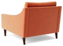 Swoon Turin Velvet Armchair - Burnt Orange -Sofa Discount Store 1991716 R Z004A
