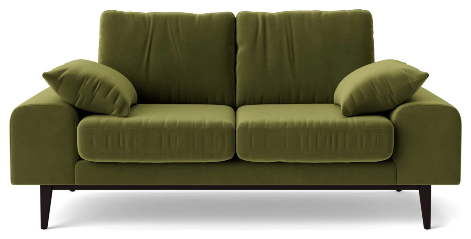 Swoon Tulum Velvet 2 Seater Sofa - Fern Green 3 Swoon Tulum Velvet 2 Seater Sofa - Fern Green