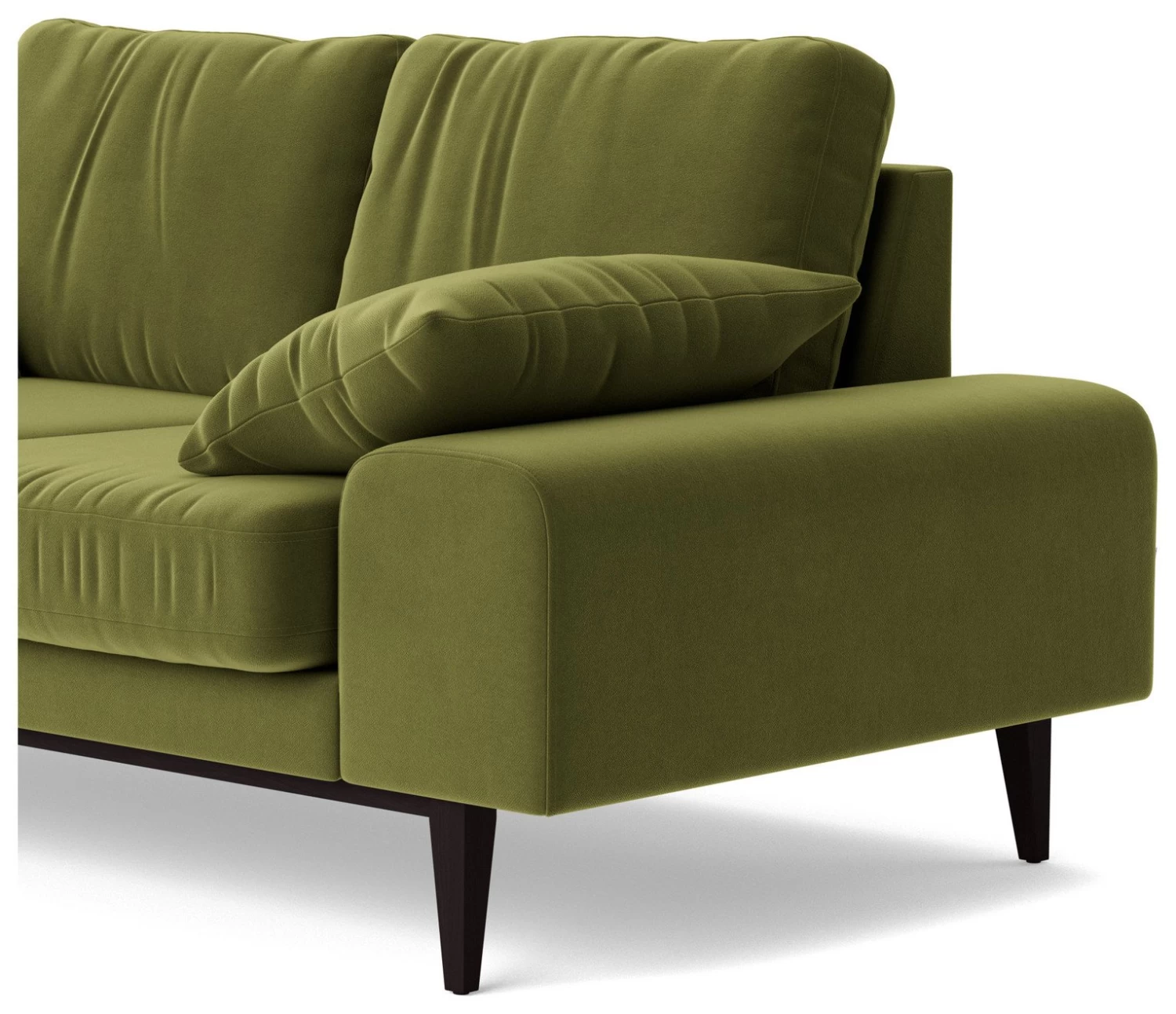 Swoon Tulum Velvet 2 Seater Sofa - Fern Green 8 Swoon Tulum Velvet 2 Seater Sofa - Fern Green - Image 6