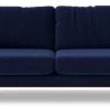 Swoon Tulum Velvet 3 Seater Sofa - Ink Blue -Sofa Discount Store 1992014 R Z001A
