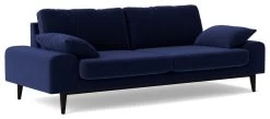 Swoon Tulum Velvet 3 Seater Sofa - Ink Blue -Sofa Discount Store 1992014 R Z006A