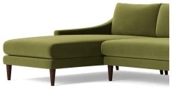 Swoon Turin Velvet Left Hand Corner Sofa - Fern Green 16 Swoon Turin Velvet Left Hand Corner Sofa - Fern Green -Sofa Discount Store 1992564 R Z004A