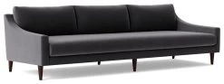 Swoon Turin Velvet 4 Seater Sofa - Granite Grey -Sofa Discount Store 1992870 R Z006A