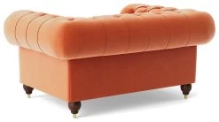 Swoon Winston Velvet Cuddle Chair - Burnt Orange -Sofa Discount Store 1993068 R Z004A