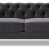 Swoon Winston Velvet 4 Seater Sofa - Granite Grey 2 Swoon Winston Velvet 4 Seater Sofa - Granite Grey -Sofa Discount Store 1993257 R Z001A