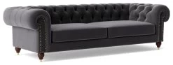 Swoon Winston Velvet 4 Seater Sofa - Granite Grey 17 Swoon Winston Velvet 4 Seater Sofa - Granite Grey -Sofa Discount Store 1993257 R Z006A
