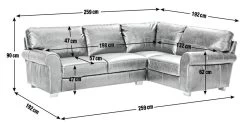 Habitat Salisbury Leather Left Hand Corner Sofa - Tan -Sofa Discount Store 1995183 R E001