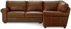 Habitat Salisbury Leather Left Hand Corner Sofa - Tan -Sofa Discount Store 1995183 R Z002A