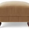Swoon Winston Velvet Ottoman Footstool - Biscuit 1 Swoon Winston Velvet Ottoman Footstool - Biscuit -Sofa Discount Store 1995389 R Z001A
