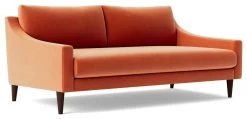Swoon Turin Velvet 2 Seater Sofa - Burnt Orange -Sofa Discount Store 1995994 R Z006A