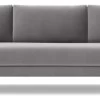 Swoon Turin Velvet 3 Seater Sofa - Silver Grey