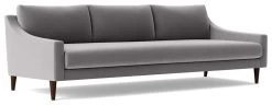 Swoon Turin Velvet 3 Seater Sofa - Silver Grey -Sofa Discount Store 1996106 R Z006A
