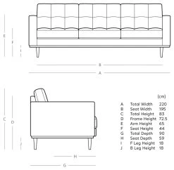 Swoon Berlin Velvet 3 Seater Sofa - Burnt Orange 13 Swoon Berlin Velvet 3 Seater Sofa - Burnt Orange -Sofa Discount Store 1996876 R E001