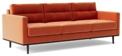 Swoon Berlin Velvet 3 Seater Sofa - Burnt Orange 17 Swoon Berlin Velvet 3 Seater Sofa - Burnt Orange -Sofa Discount Store 1996876 R Z006A