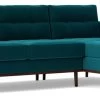 Swoon Berlin Velvet Right Hand Corner Sofa- Kingfisher Blue 2 Swoon Berlin Velvet Right Hand Corner Sofa- Kingfisher Blue -Sofa Discount Store 1997325 R Z001A