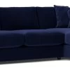 Swoon Althaea Velvet Right Hand Corner Sofa - Ink Blue 2 Swoon Althaea Velvet Right Hand Corner Sofa - Ink Blue -Sofa Discount Store 1998458 R Z001A