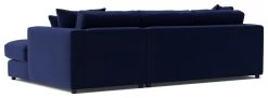 Swoon Althaea Velvet Right Hand Corner Sofa - Ink Blue -Sofa Discount Store 1998458 R Z004A