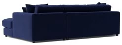 Swoon Althaea Velvet Right Hand Corner Sofa - Ink Blue -Sofa Discount Store 1998458 R Z005A