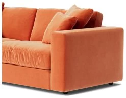Swoon Althaea Velvet 3 Seater Sofa - Burnt Orange 15 Swoon Althaea Velvet 3 Seater Sofa - Burnt Orange -Sofa Discount Store 1998647 R Z004A
