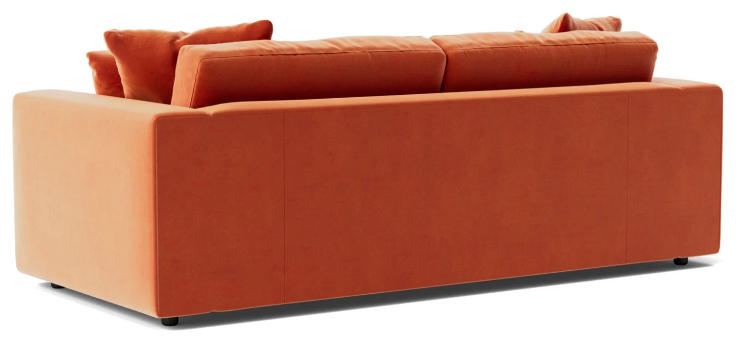 Swoon Althaea Velvet 3 Seater Sofa - Burnt Orange 9 Swoon Althaea Velvet 3 Seater Sofa - Burnt Orange - Image 7