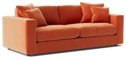 Swoon Althaea Velvet 3 Seater Sofa - Burnt Orange 17 Swoon Althaea Velvet 3 Seater Sofa - Burnt Orange -Sofa Discount Store 1998647 R Z006A