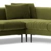 Swoon Alena Velvet 5 Seater Corner Sofa - Fern Green 1 Swoon Alena Velvet 5 Seater Corner Sofa - Fern Green -Sofa Discount Store 1999471 R Z001A