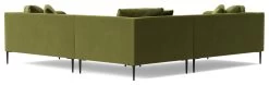 Swoon Alena Velvet 5 Seater Corner Sofa - Fern Green -Sofa Discount Store 1999471 R Z005A