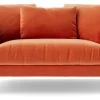 Swoon Alena Velvet Cuddle Chair - Burnt Orange -Sofa Discount Store 1999945 R Z001A