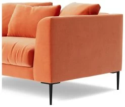 Swoon Alena Velvet Cuddle Chair - Burnt Orange -Sofa Discount Store 1999945 R Z005A