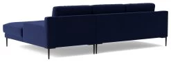 Swoon Almera Velvet Right Hand Corner Sofa - Ink Blue -Sofa Discount Store 2000084 R Z005A