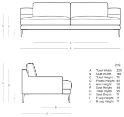 Swoon Almera Velvet 3 Seater Sofa - Biscuit -Sofa Discount Store 2000228 R E001