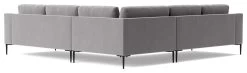 Swoon Almera Velvet 5 Seater Corner Sofa - Silver Grey -Sofa Discount Store 2000778 R Z005A