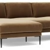 Swoon Almera Velvet Left Hand Corner Sofa - Biscuit 1 Swoon Almera Velvet Left Hand Corner Sofa - Biscuit -Sofa Discount Store 2000833 R Z001A