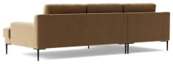 Swoon Almera Velvet Left Hand Corner Sofa - Biscuit -Sofa Discount Store 2000833 R Z005A