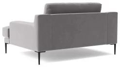 Swoon Almera Velvet Cuddle Chair - Silver Grey -Sofa Discount Store 2001306 R Z004A