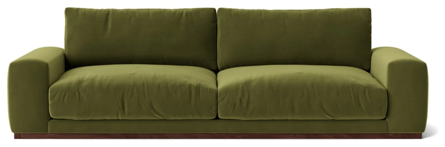 Swoon Denver Velvet 4 Seater Sofa - Fern Green 3 Swoon Denver Velvet 4 Seater Sofa - Fern Green