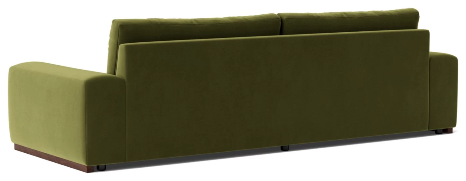 Swoon Denver Velvet 4 Seater Sofa - Fern Green 9 Swoon Denver Velvet 4 Seater Sofa - Fern Green - Image 7