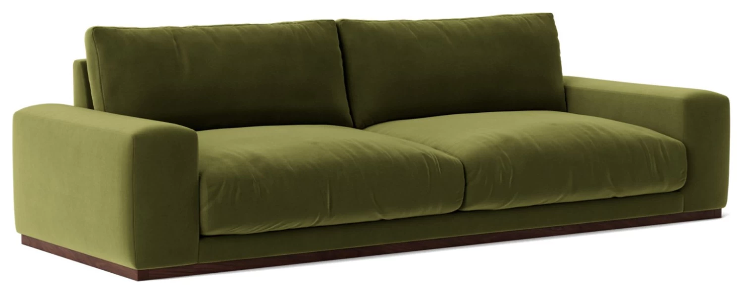 Swoon Denver Velvet 4 Seater Sofa - Fern Green 10 Swoon Denver Velvet 4 Seater Sofa - Fern Green - Image 8